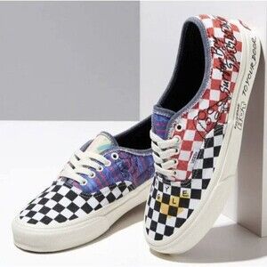 Vans x Stranger Things Surfer Boy Pizza Check Skate Shoes Women Size 9 (7.5 Men)